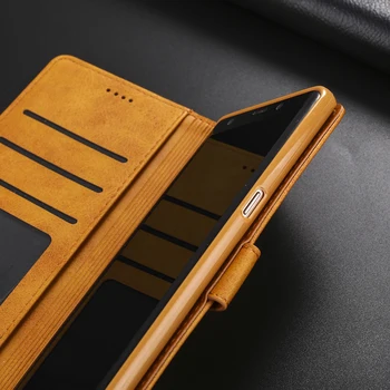 Retro Odos Flip Case For Samsung Galaxy S6 S7 Krašto S8 S9 S10 S10e A5 2018 A6 A7 A8 A9 Pastaba 9 8 J4 Premjero J6 Plius Piniginė Dangtis