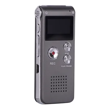 Įkrovimo N28 16GB 8GB Skaitmeninis Diktofonas 650Hr diktofoną, bet bodhis nenorėjo MP3 Grotuvas, USB Flash Palaiko MP3, WMA, ASF, WAV Muzikos Formatus