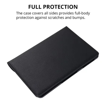 360 Laipsnių Besisukantis PU Odos Flip Cover Case For Samsung Galaxy Tab 4 10.1 SM-T530 T531 T535 10.1 colių Tablet Atveju +FilmPen