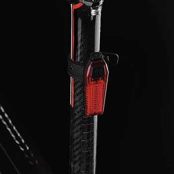 Motociklo Galinio Uodegos Šviesos diodų (LED) USB Įkrovimo Dviračio Šalmas Atgal Pack Saugos Šviesa Galiniai Priekiniai Kalnų Dviratis