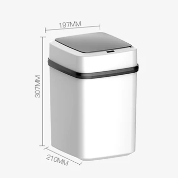 10L USB Smart Jutiklis Bin Automatinė intelektinių Šiukšliadėžės Virtuvės/Miegamojo/Svetainės Kambario/Vonios Kambarys