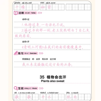 HSK 5 Lygio Rašysenos Darbaknygę Kaligrafija Copybook Užsieniečiams Kinijos Rašyti Copybook Tyrimą Kinų rašmenimis