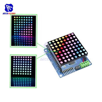 Diymore 8x8 RGB LED Matricos Bendro Anodo Lenta su RBG LED Driver Shield Modulis Arduino