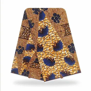 Afrikos audinio vaškas, medvilnės medžiaga afrikos drabužių audinio nekilnojamojo vaškas afrikos spausdinti audinių ankara vaškas spausdinama medžiaga