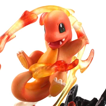 11-14cm Anime Pav Mewtwo Squirtle Charmander Bulbasaur Charmeleon Wartortle PVC Veiksmų Skaičius, Modelį, Žaislai Vaikams