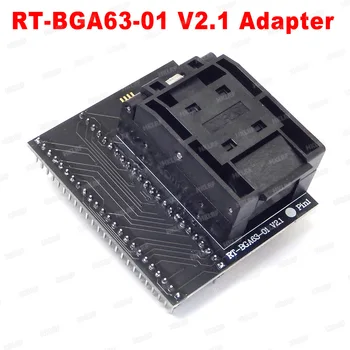 BGA63 EMMSP Adapteris NW267 RT-BGA63-01 V2.1 Lizdas RT809H Programuotojas 9*11 Ribotuvas Rėmelį
