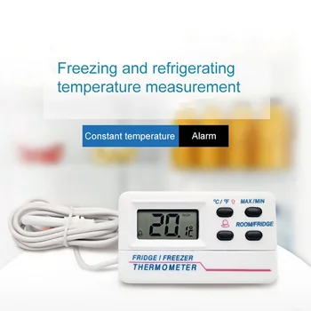 Šaldymo sandėlių Šaldiklio Termometras Pastovios Temperatūros Signalizacija, vidaus ir Lauko Skaitmeninis Ekranas Šaldytuvo Termometras