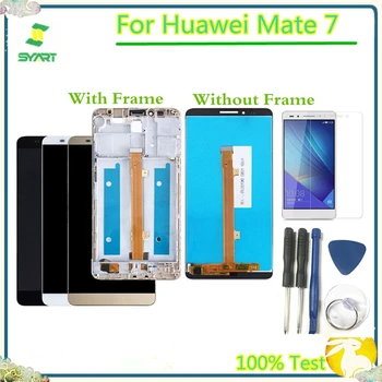 LCD Dispay Pakeisti Dalį Mate 7 LCD Ekranas Jutiklinis Ekranas skaitmeninis keitiklis Asamblėjos Huawei Mate 7 MT7-L09 MT7-CL00