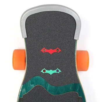 1 pora Universalus 30cm Skateboard Deck Apsaugai Raštas U Dizaino Guminiai Buferiai Guzas Ilgai valdybos Šokių Valdybos Avarijos Gumos Juostelės