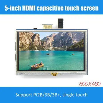 5-colių LCD monitoriaus HDMI 1024X600 HD jutiklinis ekranas capacitive ekrano Aviečių Pi 4 B Modelis 3B+/3B/2B/B+
