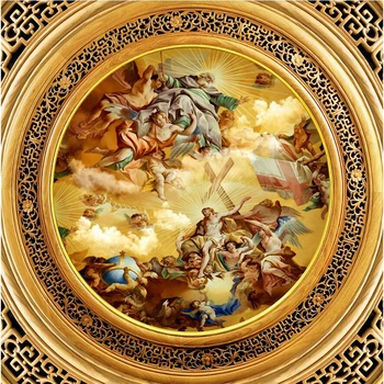 Wellyu Užsakymą tapetai, 3d foto freskomis Europos simbolių Dievo evangelijos aliejaus tapybai Zenith sienų tapetai kambarį freskos