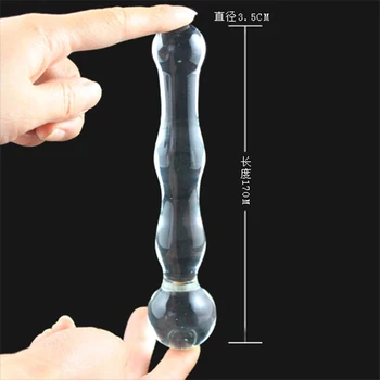 CandiWay kristalų dildo Vien pyrex stiklo, dėl dong varpos stiklo Analinis butt plug Sekso žaislai Suaugusių produktų, skirtų moterų, vyrų masturbacija