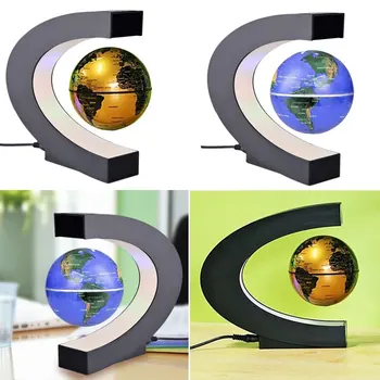 C Formos LED Pasaulio Žemėlapyje Plūduriuojantis Pasaulyje Antigravity Magnetive Kamuolys Šviesos Magnetic Levitation Šviesos Kalėdos Gimtadienio Namų Puošybai