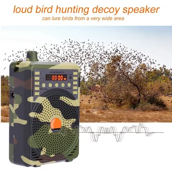 Nešiojamųjų Elektroninių Paukščių Skambinančiųjų Medžioklės vilbynės, MP3 Garsiakalbis Nuotolinio valdymo pultelis Rinkinyje Belaidžio Medžioklės Player