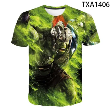 Hulk 2020 Naujas Vasaros 3D T Marškinėliai Atsitiktinis Streetwear Berniukas Mergaitė Vaikai Mados Vyrams, Moterims, Vaikams Atspausdintas T-shirt Kietas Viršūnes Tee