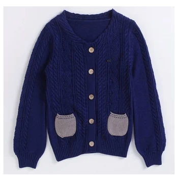 Rudenį 2020 megztiniai Megztinis atsitiktinis Tamsiai mėlynos Moterų megztinis Elegantiškas Button Cardigan megztinis nemokamas pristatymas Rudenį Megztinis moteriška