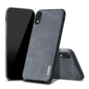 Prabangūs Ultra plonas Derliaus Odinis dėklas iphone 8 6S 6 7 Plus X 5S 5 Back Case Cover for iphone XS Max X XR telefono dėklas shell