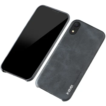 Prabangūs Ultra plonas Derliaus Odinis dėklas iphone 8 6S 6 7 Plus X 5S 5 Back Case Cover for iphone XS Max X XR telefono dėklas shell