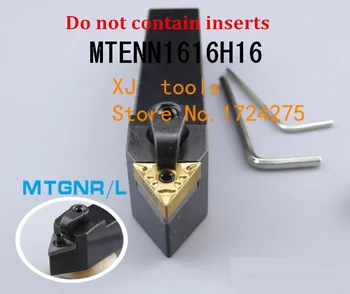 MTENN1616H16 Tekinimo Įrankio Laikiklis,CNC įrankių laikiklis, Išorės tekinimo įrankiai,M Clapming Staklės, pjovimo įrankis TNMG160404/08 Įterpti