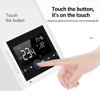 Tuya WiFi Smart Termostatai, Elektrinio grindų Šildymo Vandens Temperatūros valdymo pultelio LCD Jutiklinis Ekranas Grindų Šildymo Termostato