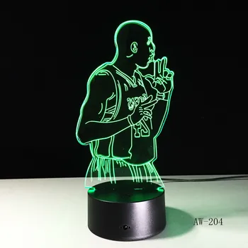 Žvaigždė Kobe Bryent 3D Naktį Šviesos Magija Projektorius LED Lempos, Spalvinga Mirksi Projektorius Vaikas, Kūdikis, Kalėdų Dovana Lašas Laivybos 204