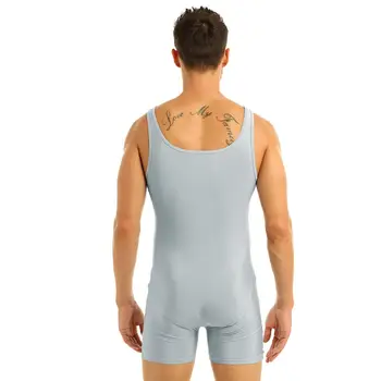 Vyrai Gimnastika Unitards Bodysuit Baleto Leotard Kostiumai Baleto Kūno Stora maudymosi kostiumėlį Šokių Kostiumai Rankovių Bodysuit