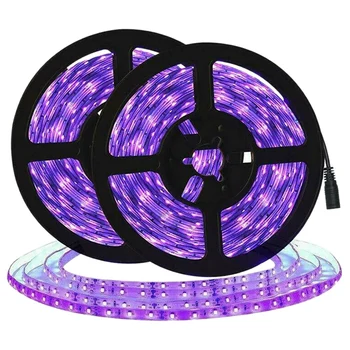 Naujas 10M LED UV Šviesos Ruože Ultravioletinių Lankstus Violetinė 33FT Lempos 600 Led Dezinfekuoti Šviesos Juostelės