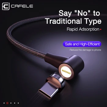 CAFELE QC3.0 Magnetinio USB Duomenų Kabelis Sinchronizavimo Įkrovimo Kabelis, Skirtas 