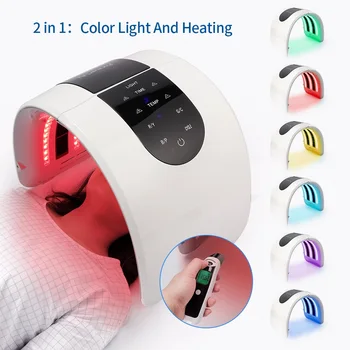 2In 1 LED PDT Šviesos Fotonų Terapija Veido Kaukė Led Odos Atjauninimo Aparatas Spa Spuogai Valikliu Raukšlių Grožio Gydymo