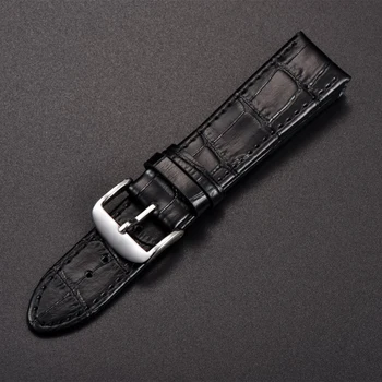 Benyar Originalus natūralios Odos Juosta Vyrų Watchbands Rudas Juodas Diržas, juosta 22mm