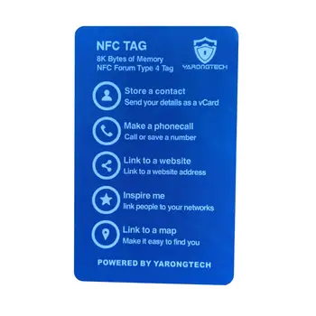 NFC Vizitinę kortelę 8K didelis atminties Sukurti savo NFC vizitinės kortelės, darbo su Samsung S4/nexus 5/Nexus4/10 visi NFC įrenginys