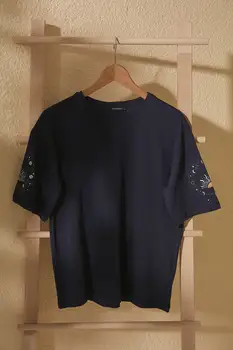 Trendyol Spausdinti Prarasti Formos Megzti Marškinėliai TWOSS20TS1247