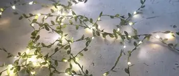 Girlianda led styginių šviesos 2M 3M Nedidelis lapų sietynas 