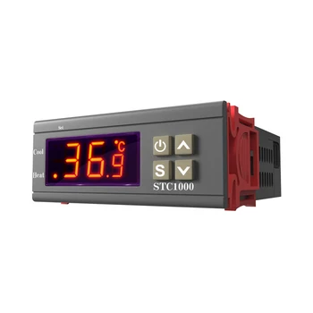 Skaitmeninis Temperatūros Reguliatorius Termostatas Thermoregulator inkubatorius Relay LED 10A Šildymo, Vėsinimo Ventiliatorius STC-1000 STC 1000 220V