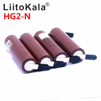 8pcs LiitoKala HG2 18650 3000mAh baterija 3,6 V išleidimo 20A, skirta Didelės galios įvykdymo +PASIDARYK pats Nicke