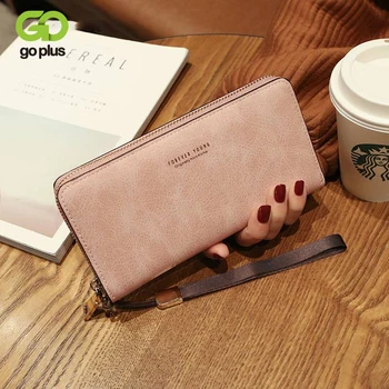 GOPLUS 2020 Moterų piniginės kortelės turėtojo Pasą apimti ranka maišo daugiafunkcinis kortelė, maišelis mobiliojo telefono maišelį monetos rankinėje moteris