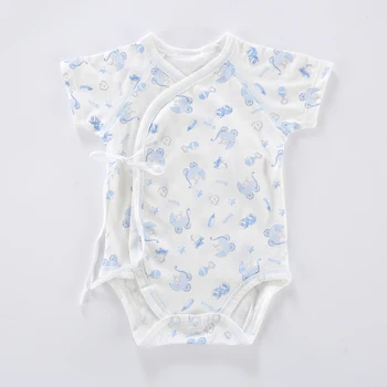 Kūdikių drabužiai bodysuit medvilnės, berniukas, mergaitė, vasaros drabužių trumpomis rankovėmis apvalios kaklo vaikai chalatas, pižama kūdikis sleepwear bodysuit