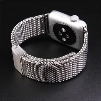 Nerūdijančio plieno laikrodžio dirželį, Apple Watch band 44 mm 40mm iWatch juosta 38mm 42mm correa Milano Kilpą i žiūrėti 5 4 3 2 diržas