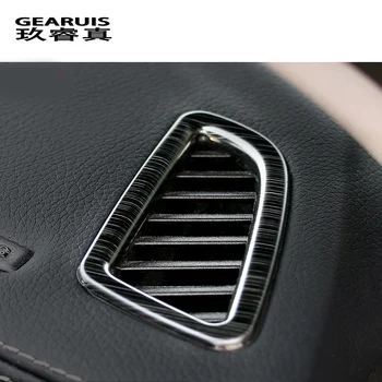 Automobilių stiliaus priekinės oro išleidimo angos oro kondicionierius china priedai nerūdijančio plieno Lipdukai Mercedes Benz C Klasė W205