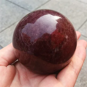 Gražus Gamtos Braškių Kvarcinio Krištolo Rutulį mineralinių kvarco kristalai crystal ball