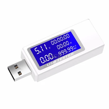 USB Testeris Digital Voltmeter Srovė Įkroviklio Talpa Detektorius Indikatorius M25
