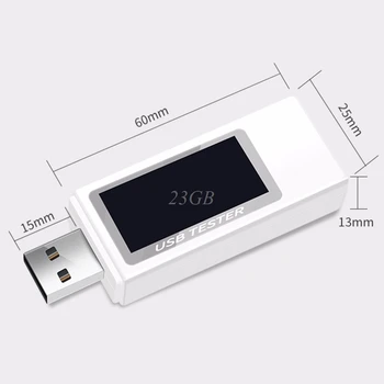 USB Testeris Digital Voltmeter Srovė Įkroviklio Talpa Detektorius Indikatorius M25