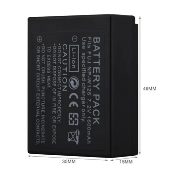 1pc 1600mAh NP-W126 NP W126 NPW126 Bateriją už Fujifilm FinePix HS30EXR HS33EXR HS50EXR X-A1 X-E1 X-E2 (X-M1 X-Pro 1