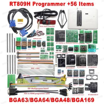 2020 Naujausias RT809H EMMSP-Nand FLASH Programuotojas +TSOP48 TSOP56 Adapteris +SOP8 BGA48 BGA63 BGA64 BGA169 AdapterTest Įrašą
