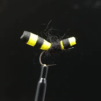 4styles asorti Bičių putų įstaigų combo 3colių ilgai EVA putų cilindrai 5mm skersmens geltonos spalvos striukė įstaigų sausas skristi medžiagos susiejimas