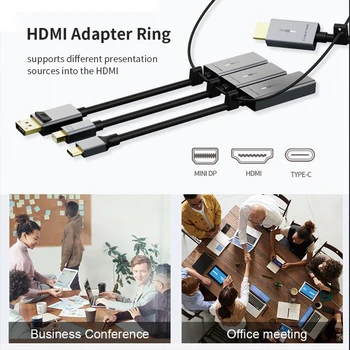 CABLETIME Mini Displayport į HDMI Adapteris Sinchronizuoti Duomenis 4K 60HZ Mini Dp Konverteris, skirtas Macbook Lenovo, Acer C315