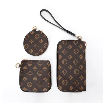 Mados Prabangos prekės ženklo dizaineris moterų rankinės 3-IN-1 Sankabos krepšys 2020 naujas vakare maišelį mobilųjį telefoną maišelis ilgai piniginės kortelės turėtojas