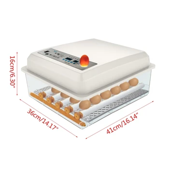 24 Kiaušiniai Inkubatoriaus Automatinis Inkubatorius Mašina Skaitmeninis Drėgmės Kontrolė Brooder