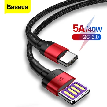Baseus USB C C Tipo Kabelis 5A Už 