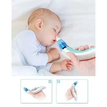 Kid Baby Nosies Aspirator Elektros Nosies Švaresnis Naujagimiui Gyvis Švaresnis Sniffling Įranga Saugiai Higienos Nosies Aspirator